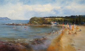 Greg Jarmaine - Terrigal Haven (Oil on Canvas 90x150cm) LOW RES