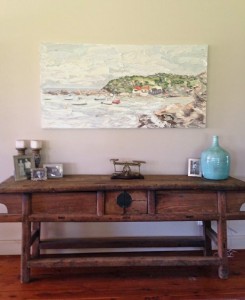 Sally West "Terrigal - En Plein Air" Photo of the artwork in its new home Sent from the proud new owners
