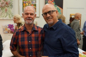 Artist friends  Greg Jarmaine & Paul Haggith  "it's a great to be exhibiting our different styles together in the same show" 