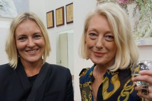 Sally West with Amanda Pitcairn  