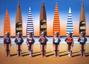 James Willebrant  "Surf Totems" Limited Edition Lithograph 112/200 (58x79cm) $550