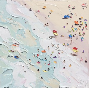 “Beach Study 1 (4.9.15) - Plein Air”, 45x45cm, oil on canvas