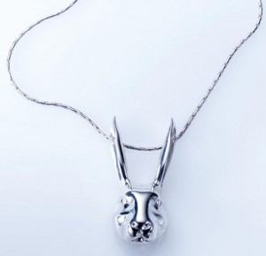 Sterlin Silver Rabbit Pendant on Chain