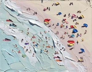 Sally West  Beach Study 1 (19.12.15)  Oil on Canvas 40x50cm  $900