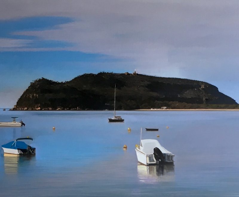 Barrenjoey Headland from Pittwater ( John Earle) - Available from KAB Gallery