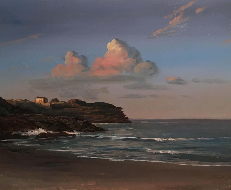 Sunset at Bronte Beach - Plein Air ( Lauren Sansaricq) - Available from KAB Gallery