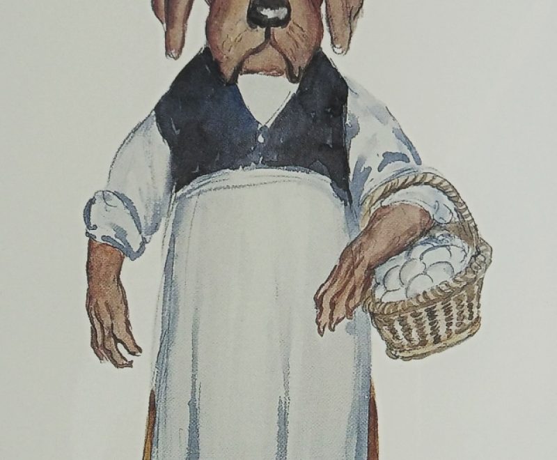 The Magic Pudding Character – Benjamin Brandysnap (Dog) ( Norman Lindsay) - Available from KAB Gallery