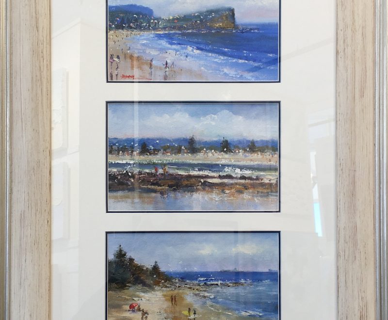 Central Coast Beaches Triptych ( Greg Jarmaine) - Available from KAB Gallery