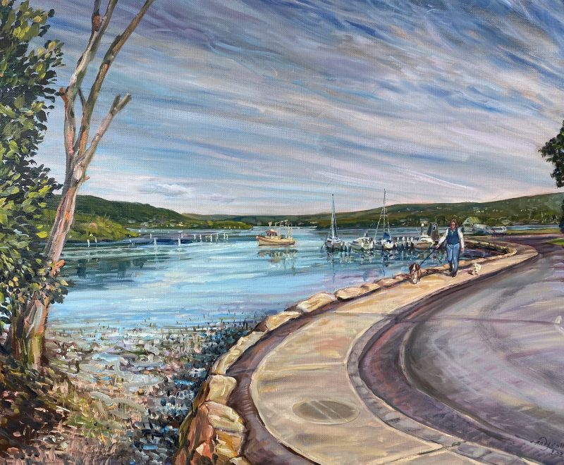 The Prawner: Veteran's Hall Wharf at Saratoga NSW ( Andy Collis) - Available from KAB Gallery