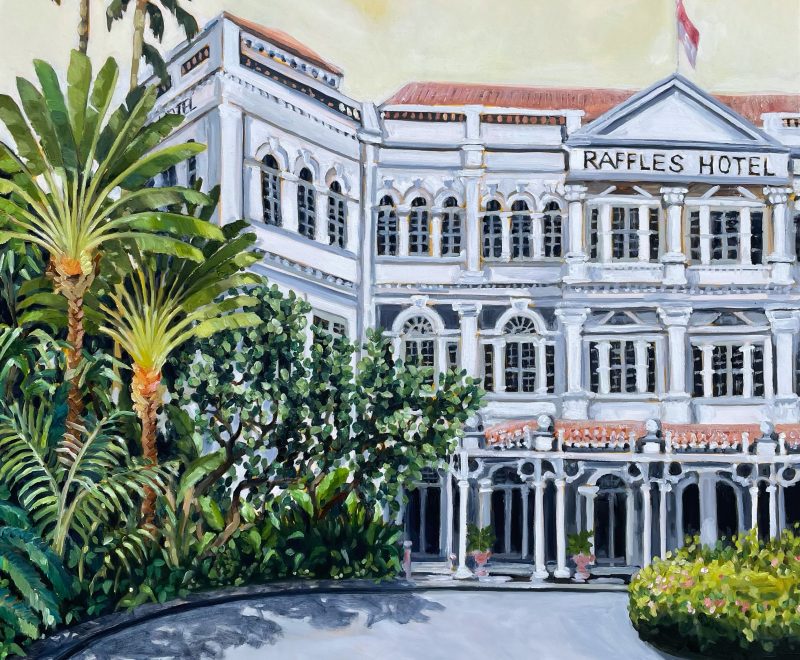 Raffles Hotel ( Petra Pinn) - Available from KAB Gallery