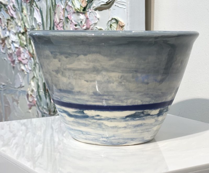 Ceramic Bowl - Beach Impression ( John Earle) - Available from KAB Gallery