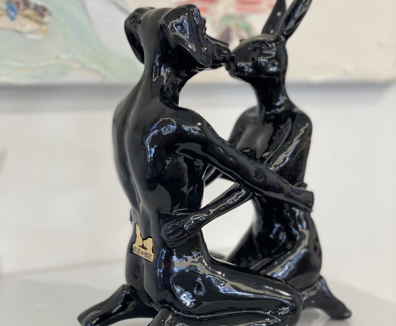 They were the best kissers - Black ( Gillie and Marc) - Available from KAB Gallery