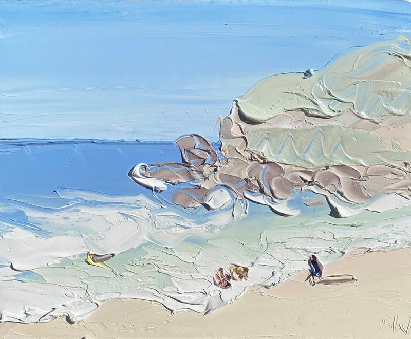 1-2 Foot Light Offshore - MacMasters Study 1 (16.5.22) - Plein Air ( Sally West) - Available from KAB Gallery