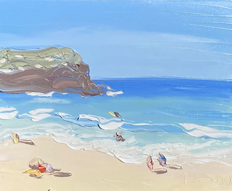 1-2 Foot Light Offshore - MacMasters Study 2 (16.5.22) - Plein Air ( Sally West) - Available from KAB Gallery
