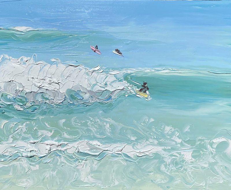 Clean 3-4 Foot SE Newport (22.3.22) Plein Air ( Sally West) - Available from KAB Gallery