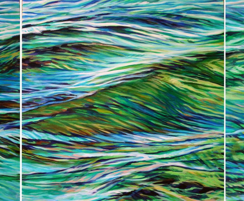 Girt By Sea II (Triptych) ( Cathryn McEwen) - Available from KAB Gallery