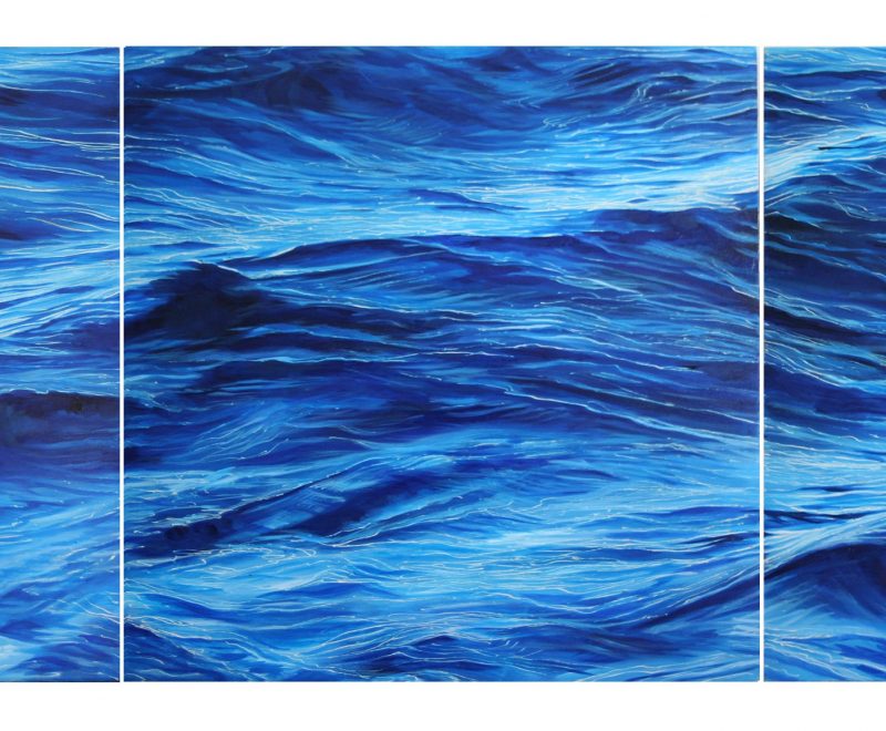 Out of the Blue - Triptych ( Cathryn McEwen) - Available from KAB Gallery