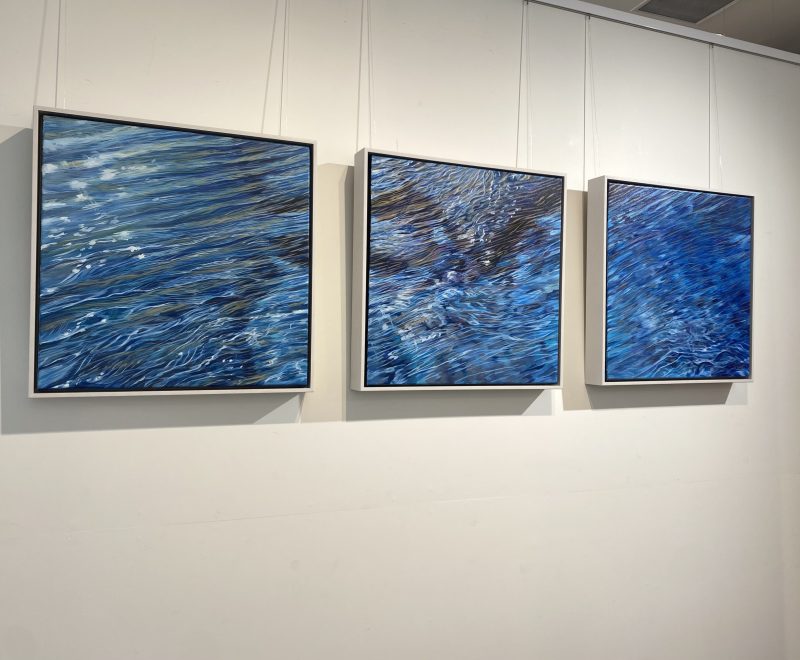Water's Edge - Triptych ( Cathryn McEwen) - Available from KAB Gallery