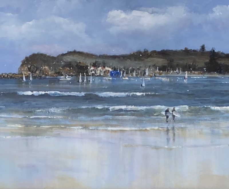 Sails and Surfers - Terrigal ( Greg Jarmaine) - Available from KAB Gallery
