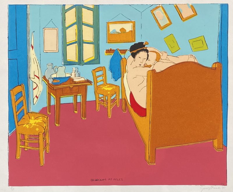 Bedroom in Arles ( Garry Shead) - Available from KAB Gallery