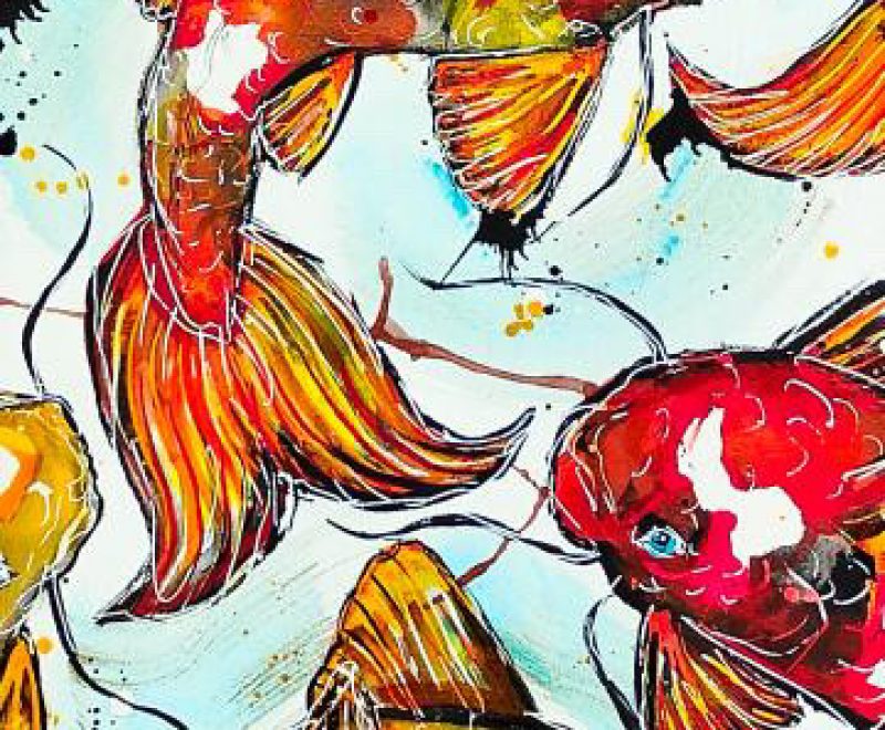 9 Koi ( Kelly-Anne Love) - Available from KAB Gallery