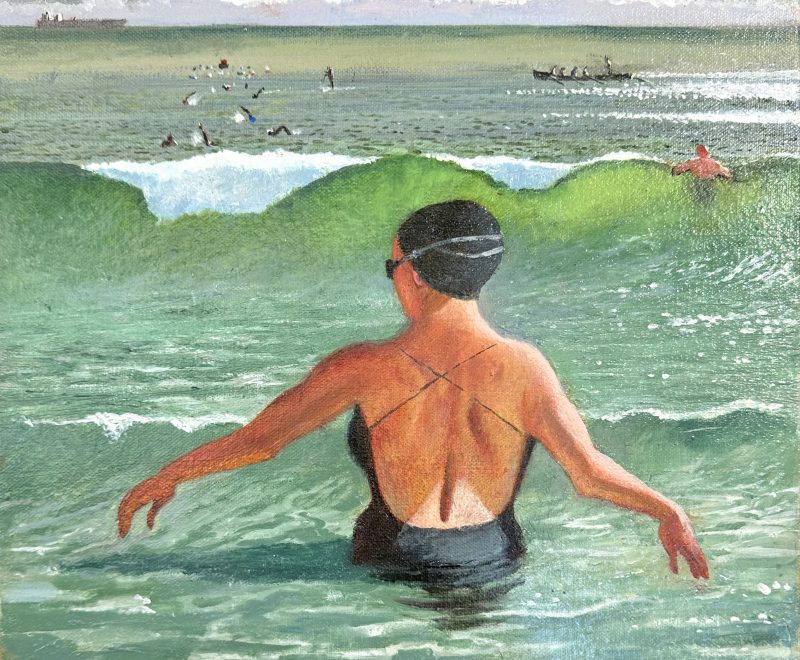Ocean Swimmer at Terrigal II ( Pete Rush) - Available from KAB Gallery