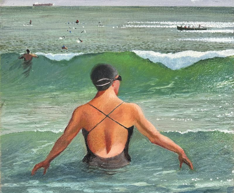 Ocean Swimmer at Terrigal ( Pete Rush) - Available from KAB Gallery