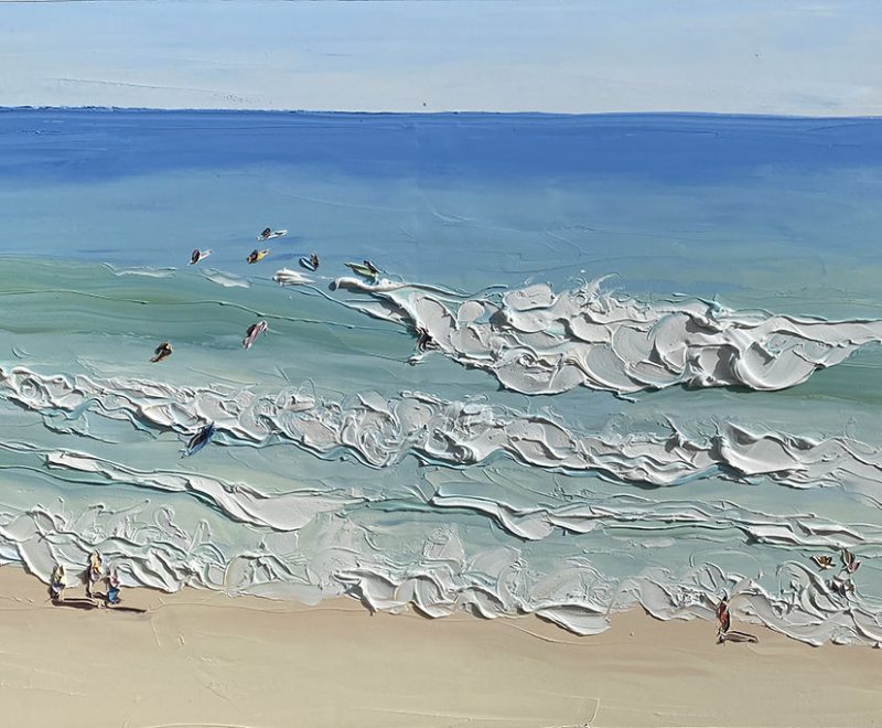 2-3 ft WSW Winds - Newport (6.8.21) - Plein Air ( Sally West) - Available from KAB Gallery