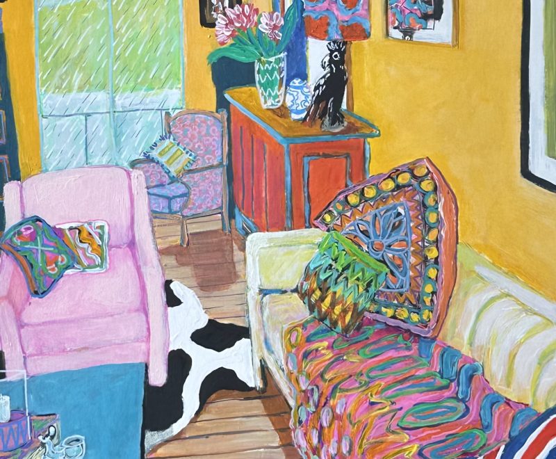 Yellow Interior ( Jacki Fewtrell-Gobert) - Available from KAB Gallery
