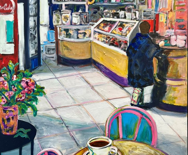 Afternoon Coffee In Perugia ( Jacki Fewtrell-Gobert) - Available from KAB Gallery