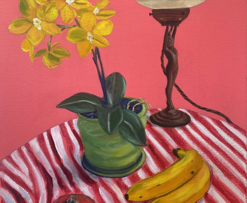 Diana Lamp, Fruit and Orchid ( John Klein) - Available from KAB Gallery