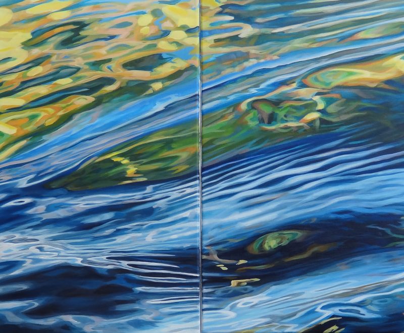 Still Waters - Diptych ( Cathryn McEwen) - Available from KAB Gallery