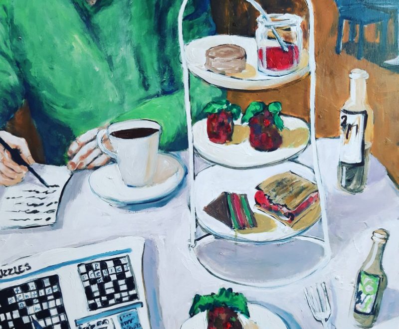 Afternoon Tea in December ( Jacki Fewtrell-Gobert) - Available from KAB Gallery