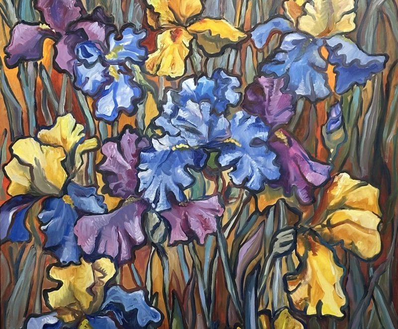 A Sacred Place - Iris in Bloom ( Katerina Apale) - Available from KAB Gallery