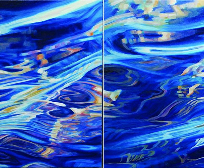 Roll With It - Diptych ( Cathryn McEwen) - Available from KAB Gallery